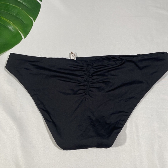 NWD BECCA Shirred Back Hipster Bikini Bottoms in Black [ Medium ]‎ - Picture 8 of 12